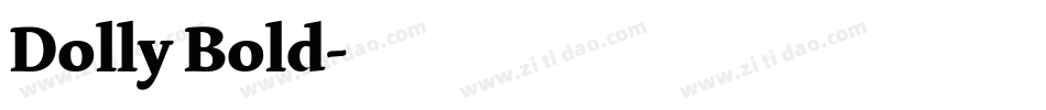 Dolly Bold字体转换